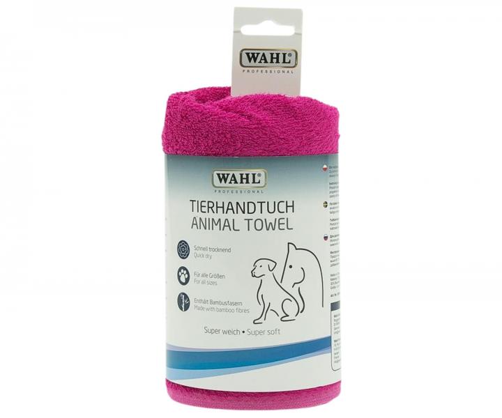 Ručník pro zvířata Wahl Animal Towel 0093-5980, 61 x 61 cm - sytě růžový