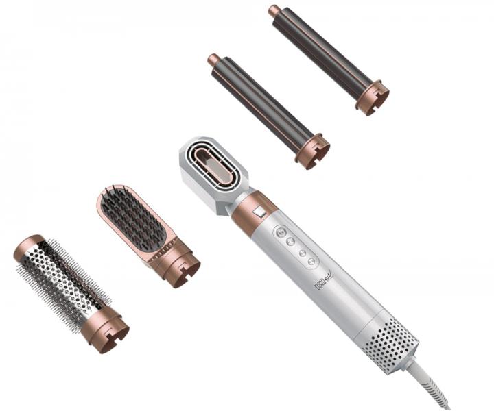 Multifunkční horkovzdušný kartáč Eurostil Professional Penta - 1300 W, bílý
