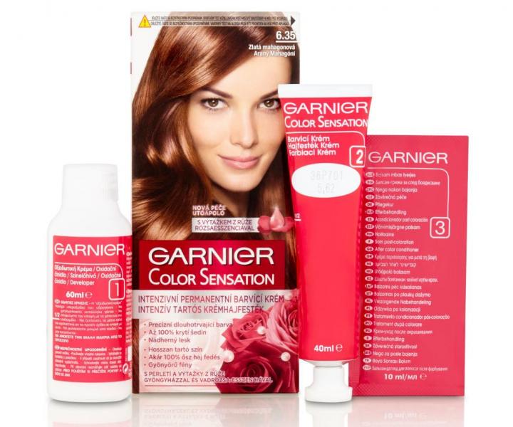 Permanentní barva Garnier Color Sensation 6.35 zlatá mahagonová