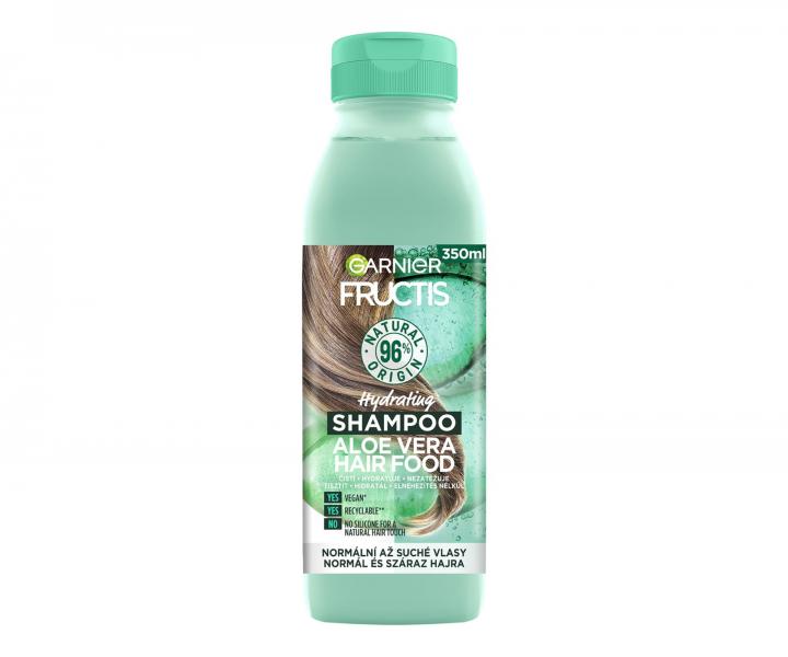 Hydratační šampon pro normální a suché vlasy Garnier Fructis Aloe Vera Hair Food - 350 ml