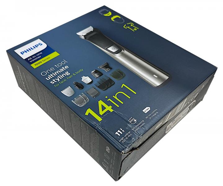 Multifunkční zastřihovač Philips Series 7000 MG7745/15 - stříbrný - rozbalené, poškozený obal