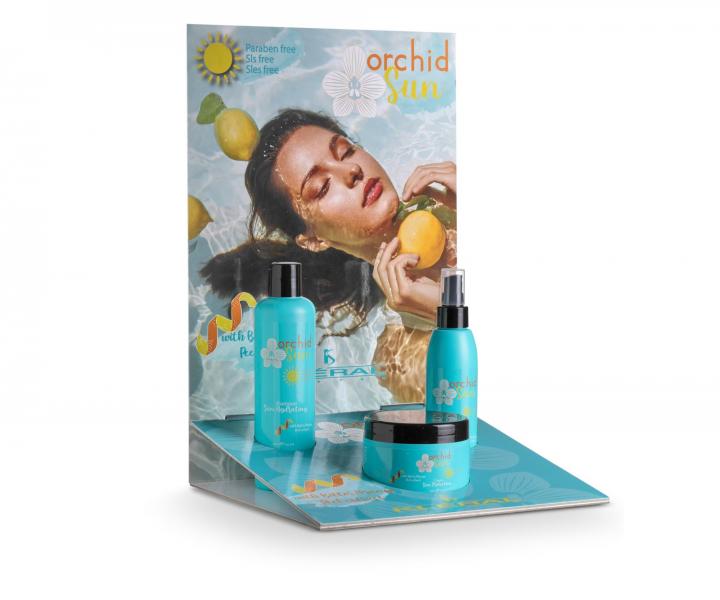 Sada pro vlasy namáhané sluncem Kléral Orchid Sun + kartáč Olivia Garden zdarma