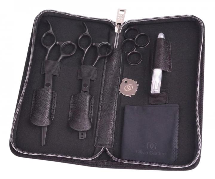Sada kade�nick�ch n��ek 5,75" a efila�n�ch n��ek 6,35" SilkCut Pro Matt Black Olivia Garden