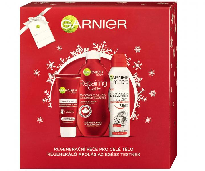 Dárková sada regenerační péče pro celé tělo Garnier Repairing Care