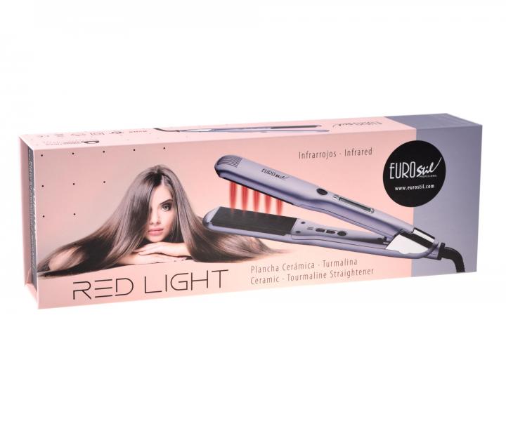Profesionální žehlička na vlasy s infračerveným zářením Eurostil Profesional Red Light - fialová