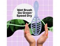 Kartáč na rozčesávání a foukání vlasů z organického materiálu Wet Brush Speed Dry Go Green - fialový