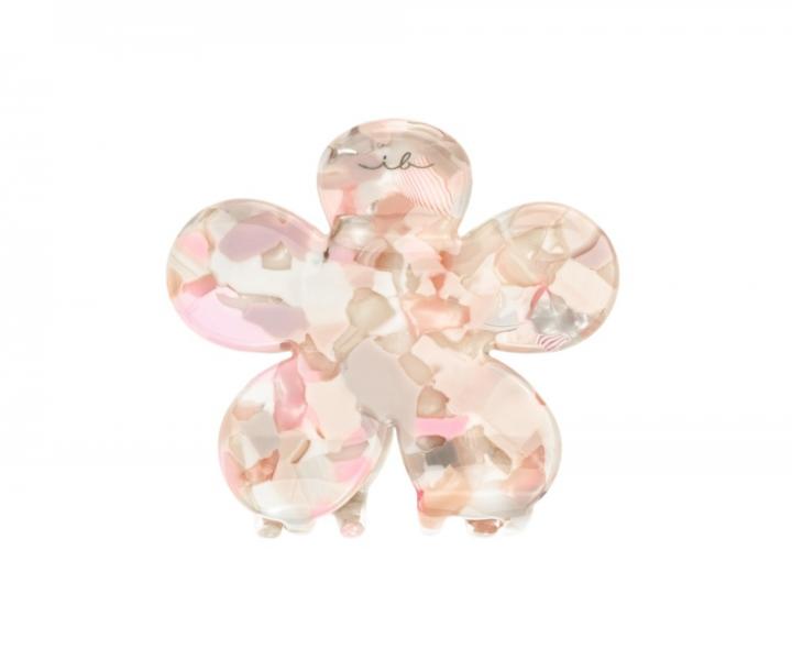 Skřipce do vlasů Invisibobble Clipstar M Oasis Refreshed Bloom - 2 ks, pastelové odstíny s květinovými vzory