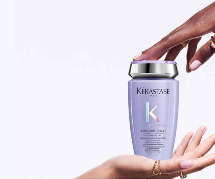 �ampon pro neutralizaci �lut�ho t�nu K�rastase Blond Absolu Bain Ultra-Violet - 250 ml