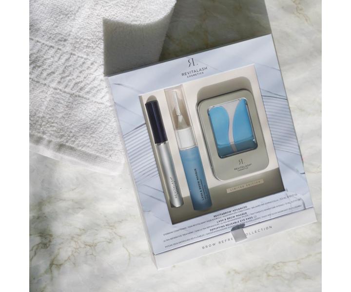 D�rkov� sada pro p��i o obo�� RevitaLash Brow Refresh Collection + maska a pol�t��ky pod o�i zdarma