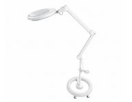 Zv�t�ovac� lupa s LED lampou na stojanu i s uchycen�m na st�l Weelko Mega+ White - 5 dioptri�