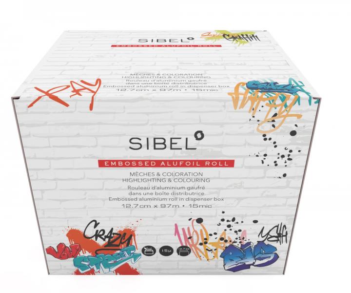 Profesionln kadenick hlinkov flie s embossingem Sibel Graffiti - 97 m, 15 mikro, barevn graffiti design