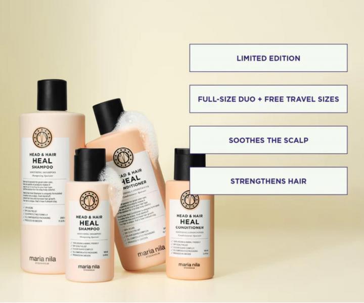 D�rkov� sada pro zdravou vlasovou poko�ku Maria Nila Head & Hair Heal Beauty Bag + kosmetick� ta�ka zdarma