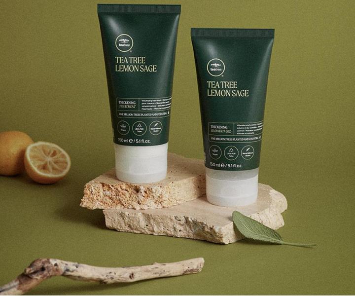 Stylingový gel pro objem vlasů Paul Mitchell Tea Tree Lemon Sage Thickening Blowout Gel - 150 ml
