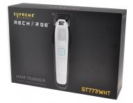 Profesion�ln� konturovac� strojek na vlasy s v�m�nn�mi bateriemi Supreme Trimmer Recharge ST777/W - b�l�