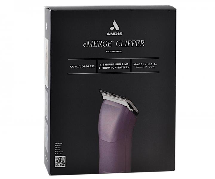 Profesionální strojek na srst Andis eMerge Clipper Purple - fialový