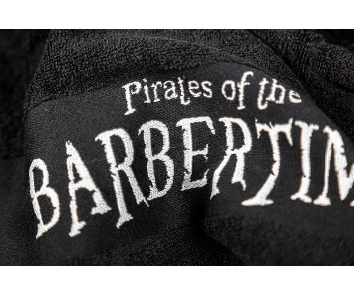 Bavlněný ručník Pirates of the Barbertime Towel With Barbertime Logo 50 x 90 cm - černý