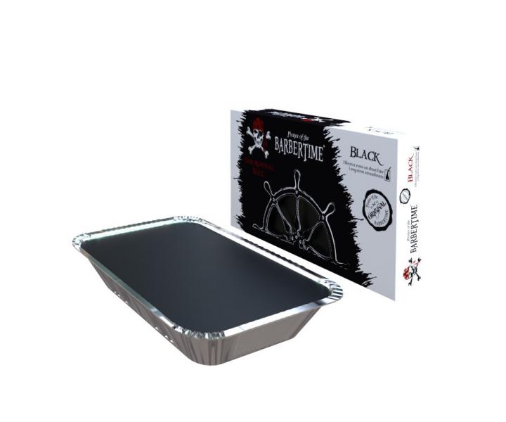 Depilační vosk Pirates of the Barbertime Hard Removal Wax Black - černý, 500 g