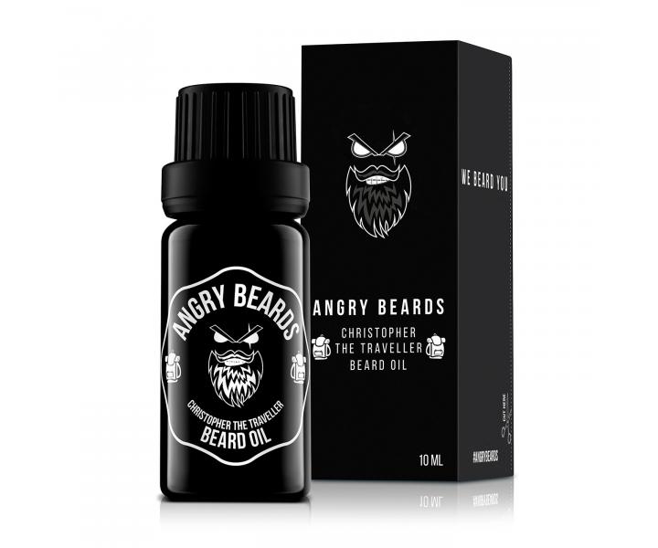 Vyivujc olej na vousy Angry Beards Christopher the Traveller - 10 ml