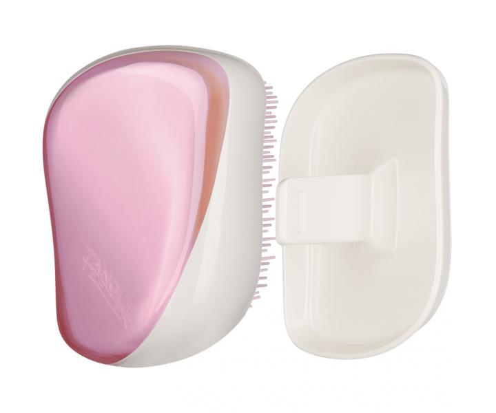 Kartáč na vlasy Tangle Teezer Compact Holographic - duhově růžový