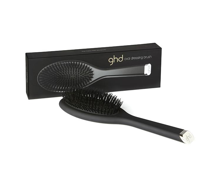 Oválný kartáč na vlasy GHD Oval Dressing Brush - 255 x 70 mm, černý