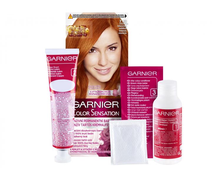 Permanentní barva Garnier Color Sensation 7.40 intenzivní měděná