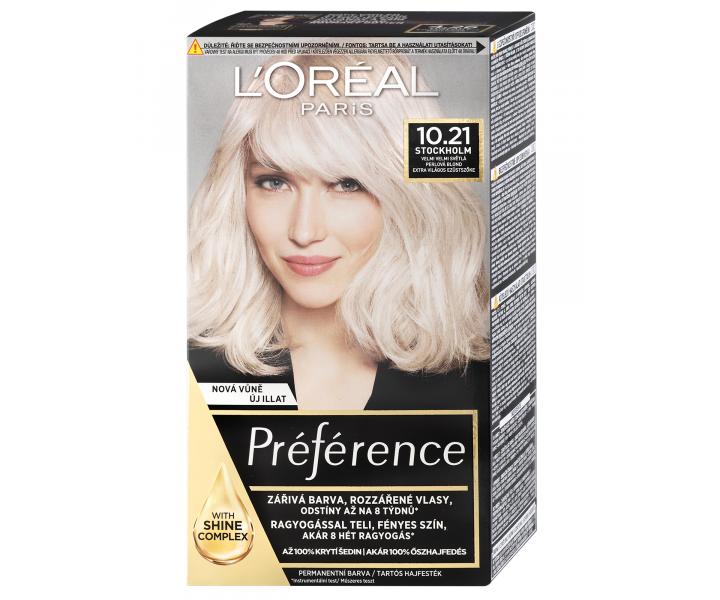 Permanentn barva Loral Prfrence 10.21 velmi velmi svtl perlov blond