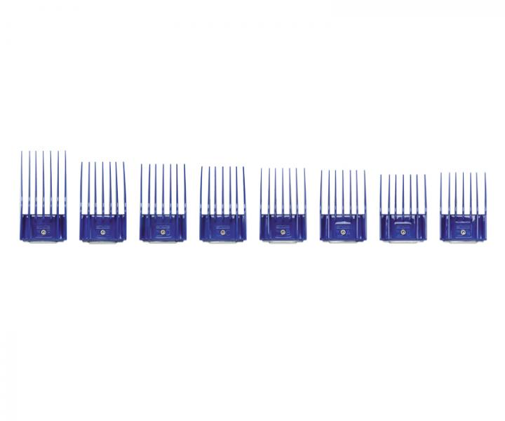 Univerzální sada náhradních nástavců Andis Large Comb Set - 8 ks - rozbalené