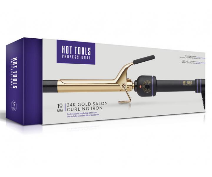 Kulma na vlasy Hot Tools 24K Gold Salon Curling Iron - 19 mm