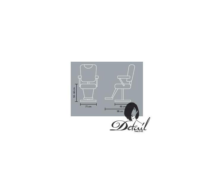 Kadeřnické pánské křeslo Hairway Exclusive, černé