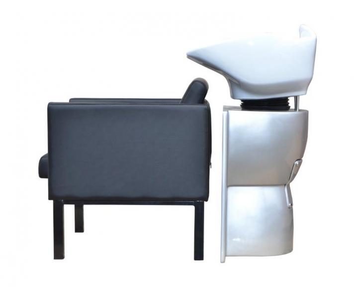 Kadeřnický mycí box Detail Duo standard, černý - II. jakost - oděrky na korpusu