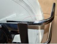 Taburet s oprkou Detail T2 - bl (54) - II. jakost, kaz na konstrukci