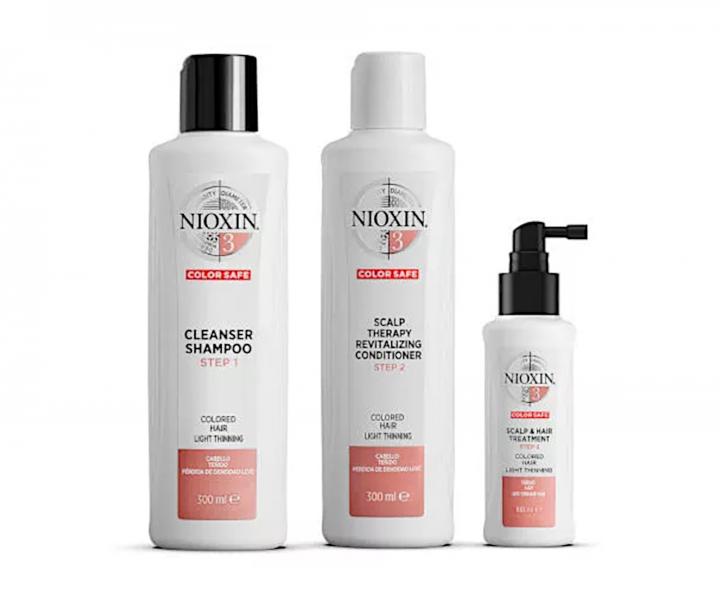 Bezoplachová péče pro mírně řídnoucí barvené vlasy Nioxin System 3 Scalp & Hair Treatment - 100 ml