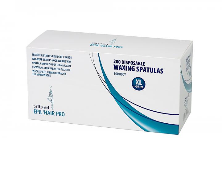 pachtle na depilaci Sibel Waxing Spatulas XL - 200x25 mm, 200 ks