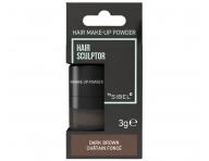 Pudr pro zakryt� odrost� a �edin Sibel Hair Make-up Powder - tmav� hn�d�, 3 g