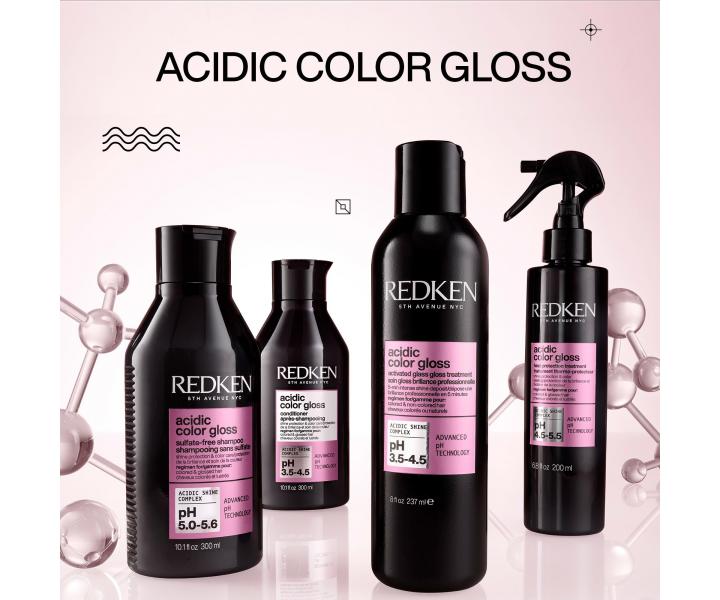 Termoochranný sprej pro dlouhotrvající barvu a lesk vlasů Redken Acidic Color Gloss - 190 ml