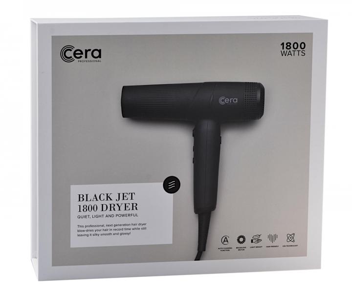 Profesionální fén na vlasy s ionizací Cera Black Jet 1800 - 1800 W