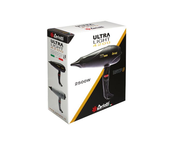 Fén na vlasy Ceriotti Ultra Light 4200, černý - 2500 W