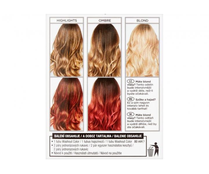 Vymývající se barva Loréal Colorista Washout Red Hair - červená