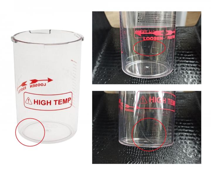 Nhradn plastov ndobka Weelko pro obliejov napaova A30 - II. jakost, krbance