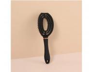 Kart�� na roz�es�v�n� a fouk�n� vlas� s kan��mi a nylonov�mi �t�tinami Sister Young Coco Hair Brush - �ern�