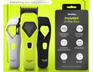 Profesion�ln� st�ihac� strojek na vlasy s vym�nn�mi kryty Rovra Super Cut Professional 5209 - neonov� zelen�/b�l�/�ern�