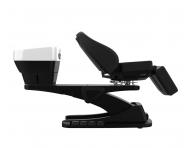 Luxusn� kade�nick� elektricky polohovateln� myc� box s oto�n�m k�eslem SilverFox 6001B - �ern�, b�l� umyvadlo
