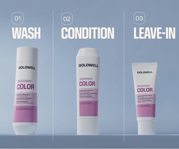 Rozjas�uj�c� �ampon pro z��ivou barvu a lesk vlas� Goldwell Dualesenses Color Brilliance Shampoo - 250 ml