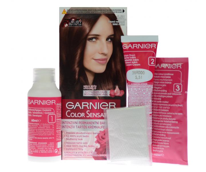 Permanentní barva Garnier Color Sensation 5.51 tmavá rubínová