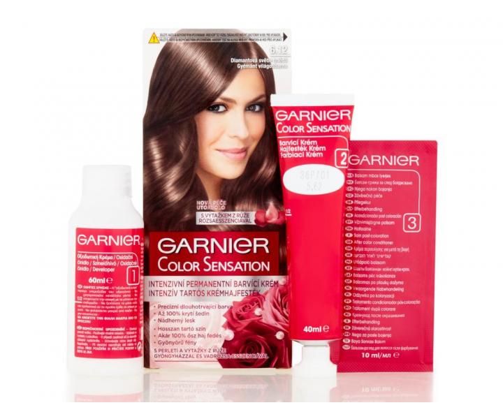 Permanentn barva Garnier Color Sensation 6.12 diamantov svtle hnd