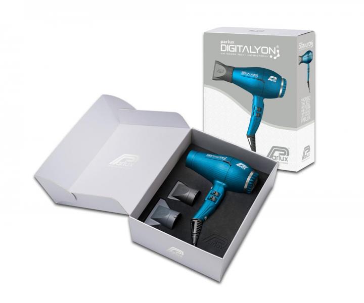 Profesionální fén na vlasy Parlux Digitalyon - 2400 W, modrý