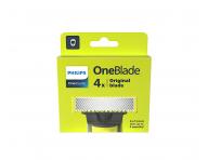 Náhradní břity pro holicí strojky Philips OneBlade - 4 ks