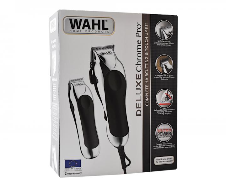 Strojek na vlasy a konturovací strojek Wahl Deluxe Chrome Pro 79524-2716 - rozbalené, použité