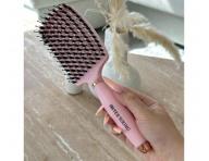 Kart�� na roz�es�v�n� a fouk�n� vlas� s kan��mi a nylonov�mi �t�tinami Sister Young Ovia Hair Brush - sv�tle r��ov�