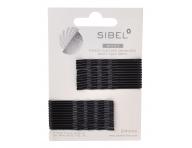 Vlnitá sponka Sibel Wavy - 5 cm, černá - 24ks